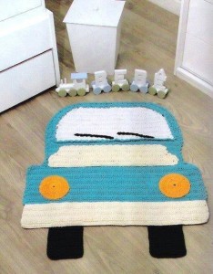 Covoare în camera copiilor - tricoturi pentru copii