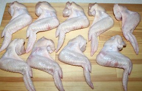 Csirke szárnyak rántott - lépésről lépésre recept fotók