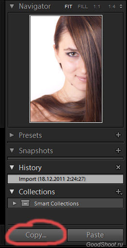 Lightroom cum să transferați parametrii de procesare a unei fotografii altor persoane