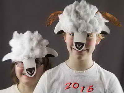Маска вівці для зустрічі нового року, леді 40 плюс