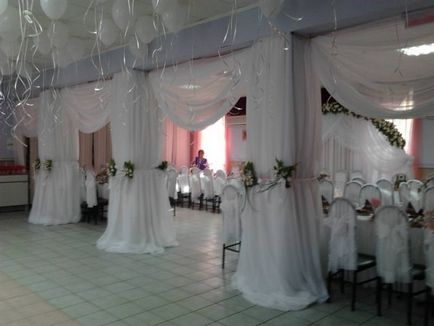 Clasa master pe draperia materialelor - design interior, scene, nunta
