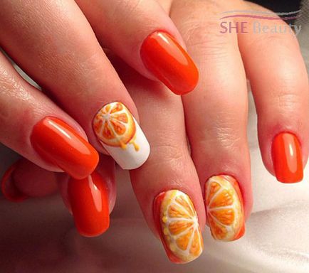 Masterclass pe crearea unui design de unghii portocaliu suculent