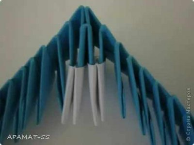 Moduláris origami „delfin” kifogyott a papír