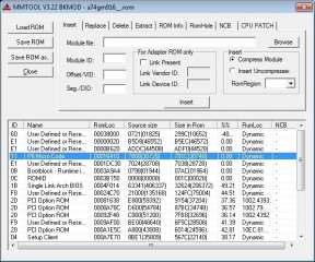 Actualizarea microcodului cpu în ami bios sau lucrul cu mmtool