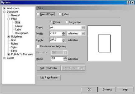 Munka többoldalas dokumentumok, illusztrált bemutató Corel Draw 10