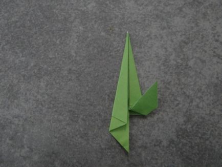 Carte poștală origami lalea, carte poștală