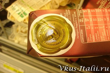 Parmezan, Grana Padano, gustul Italiei