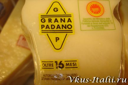 Parmezan, Grana Padano, gustul Italiei
