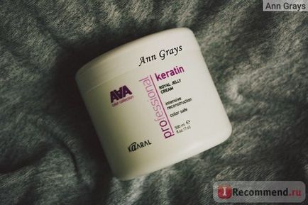 Поживна крем-маска kaaral royal jelly cream для відновлення фарбованого і хімічно