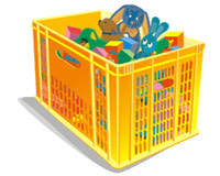 Пластикові ящики для зберігання і транспортування птиці (курки, качки, курчат)