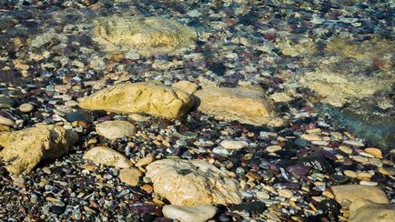 A strand közelében, a fürdők Aphrodité a Akamas félszigeten