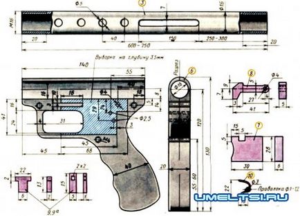 Arme subacvatice cu descrierea propriilor mâini, desene, fotografii de acasă