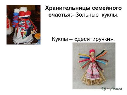 Презентація на тему старовинні, російські ляльки - обереги