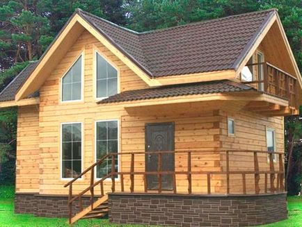 Proiecte de case din lemn cu două etaje
