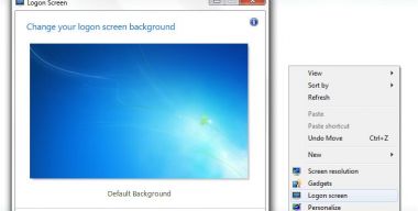 Beállítás üdvözlő képernyő a Windows 7