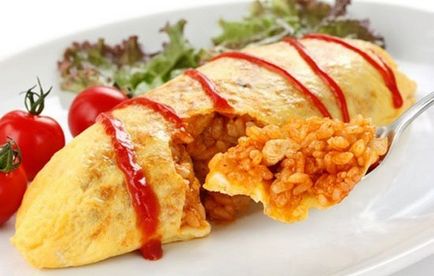 Retete de omletă japoneză cu orez, secretele alegerii ingredientelor și