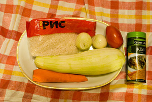 Рис з кабачком (з овочами) рецепт з фотографіями