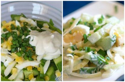 Салати з яєць і огурцов- кращі рецепти приготування
