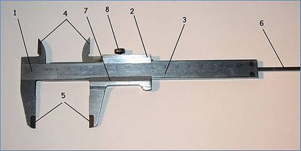 Caliper - dispozitiv, modul de utilizare a instrumentului, fotografie