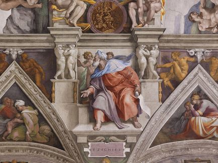 Capela Sistinei Michelangelo, picturi murale Vatican, plafon, autor