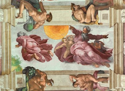 Capela Sistinei Michelangelo, picturi murale Vatican, plafon, autor