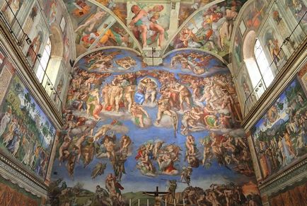 Capela Sistinei Michelangelo, picturi murale Vatican, plafon, autor