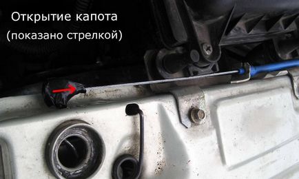 Lubrifierea și înlocuirea unui cablu al încuietorii unei capace pe vasele auto 2110, vaza 2111, vaza 2112