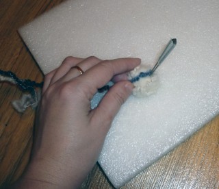 Készítsen pelerin a technika nedves nemezelés - Fair Masters - kézzel készített, kézzel készített