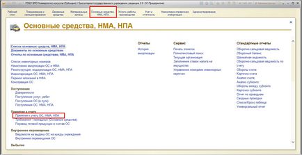 Створення основного засобу з матеріалів в 1с бухгалтерії державної установи 8 редакції 2