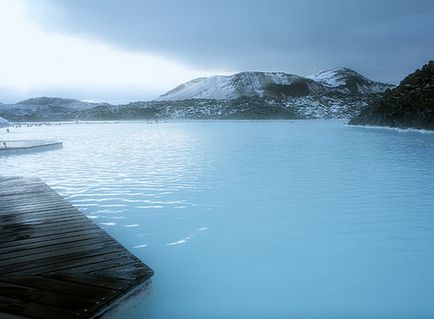 Stațiune balneară lagună albastră în Islanda, minuni ale naturii