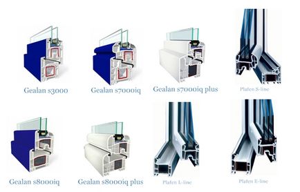 Compararea profilelor ferestrelor gealan și plafen
