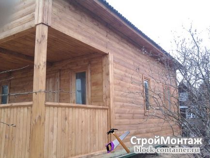 Construirea unei case dintr-un bar din cartierul Gatchina