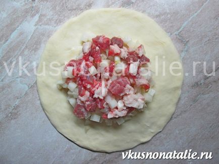 Tatar plăcinte echpochmak (uchpochmak)