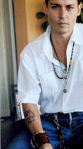 Tetoválás Johnny Depp