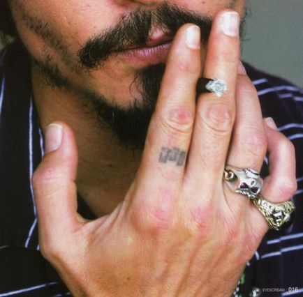 Tetoválás Johnny Depp