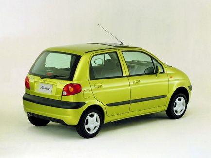 Műszaki adatok Daewoo Matiz (automatikus és mechanika) távolság, az üzemanyag-fogyasztás, daewoo motor