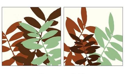Візерунки з листя дерев - ідеї і фото