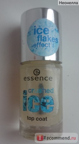 Верхнє покриття лаку для нігтів essence ice flakes effect (ефект колотого льоду) - «легкий іній на