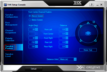 Ieșirea conținutului stereo la acustica multi-canal utilizând x-fi creativ