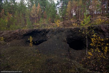 Vyisky rézbánya ( „szennyes lyuk”) - Ural bányák