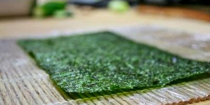 Tengeri alga sushi, vegye hínár, sushi hínár otthon