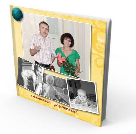 Hatásos ajándék szülőknek formájában fotóalbumok