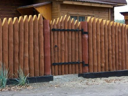 Fence palisade caracteristici montaj și fotografie garduri, casa de vis