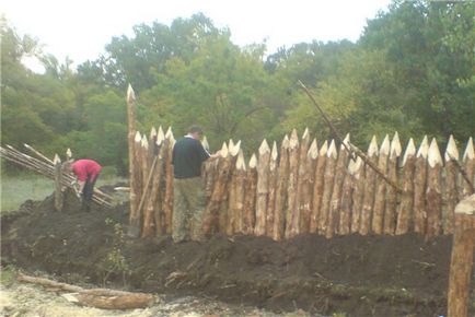 Fence-palisade cu propriile mâini instrucțiuni pas cu pas pentru a ridica garduri