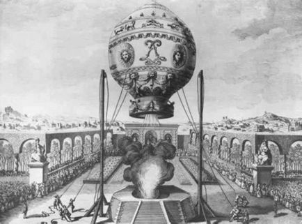 Pe 19 septembrie 1783, frații Joseph și Etienne Mongolfe au făcut o lansare plină de fum cald