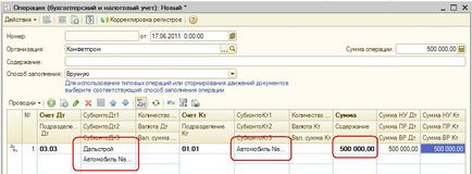 1С бухгалтерія 8 облік передачі власних основних засобів в оренду