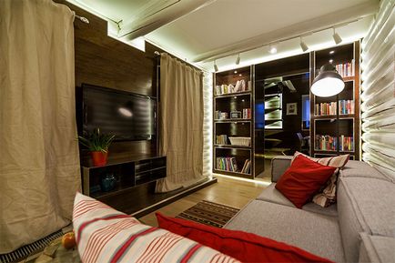Építész-tervező Andrei Volkov, NTV, vendégház válasz tervezési projekt nappali és a konyha, a levegő,