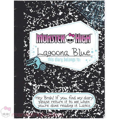 Базовий щоденник лагуни блю російською мовою, monster high