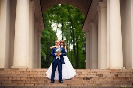 Царицино - весільна фотосесія, фото прогулянки в Царицинському палаці (весілля в садибі)