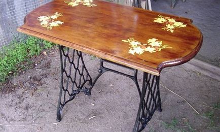 Чайний столик зі старої швейної машинки, своїми руками (садиба)